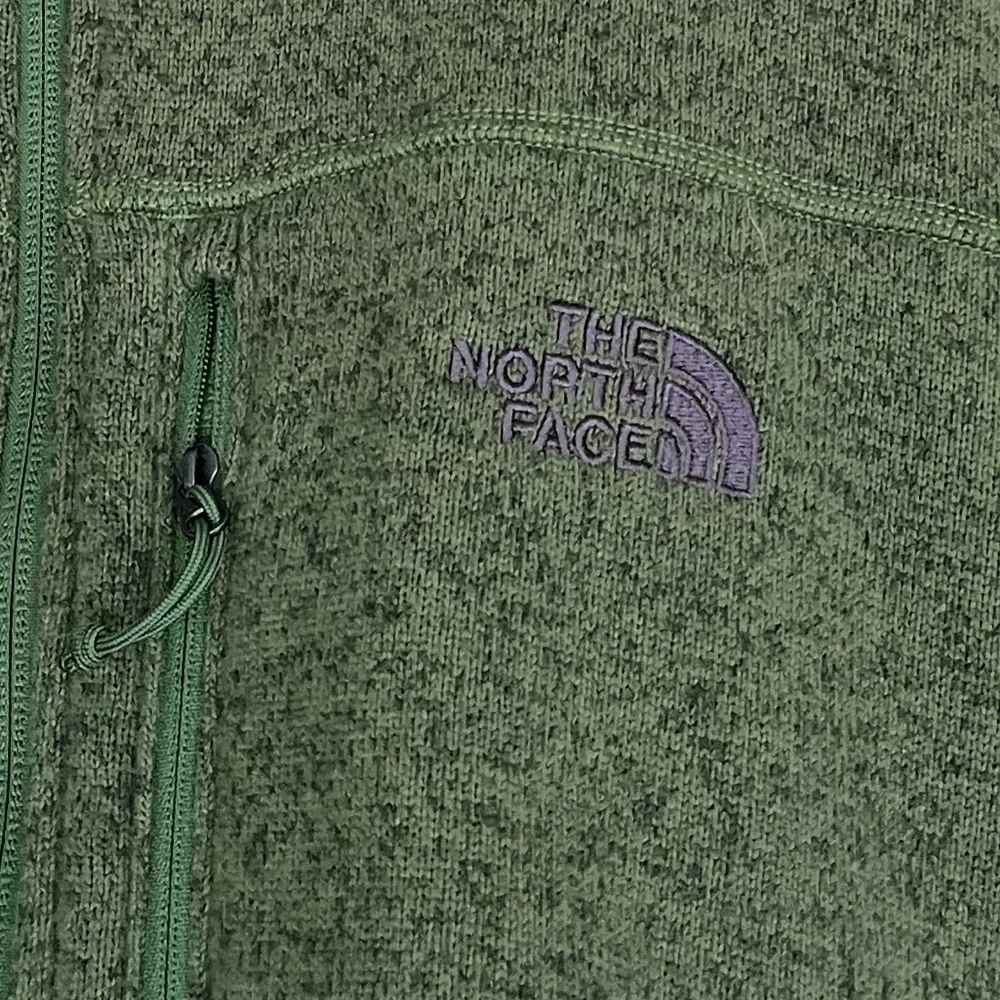{The North Face} Gordon Lyons Full Zip Fleece Lined Jacket in Green Heather - Me
